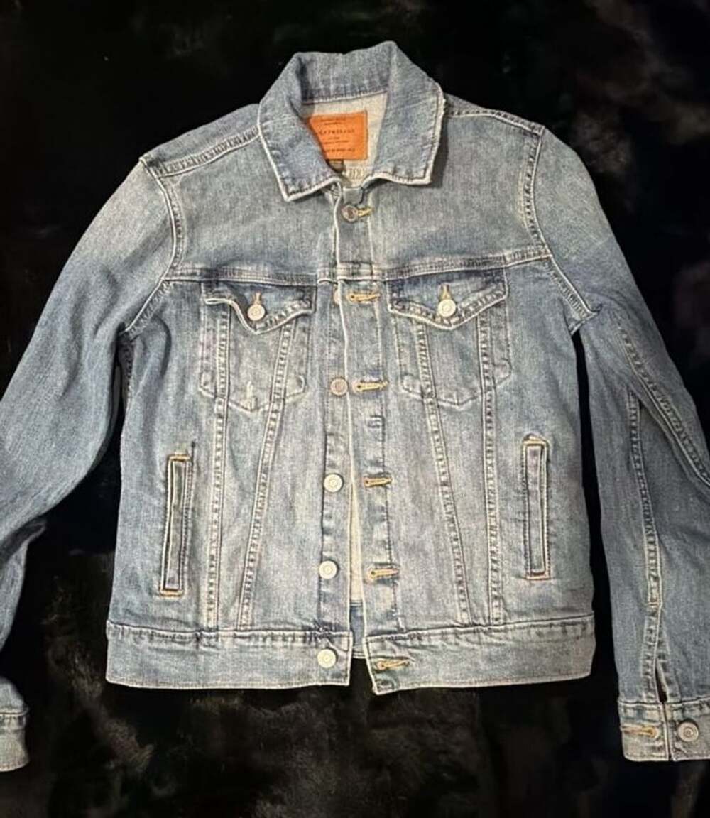 Lucky Brand The Obby Rucker Denim Jacket Size XS Light Blue Trucker Jacket